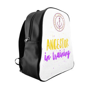 Ancestor in Training School Backpack (Purple and Gold)