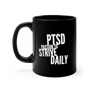 Black PTSD mug 11oz